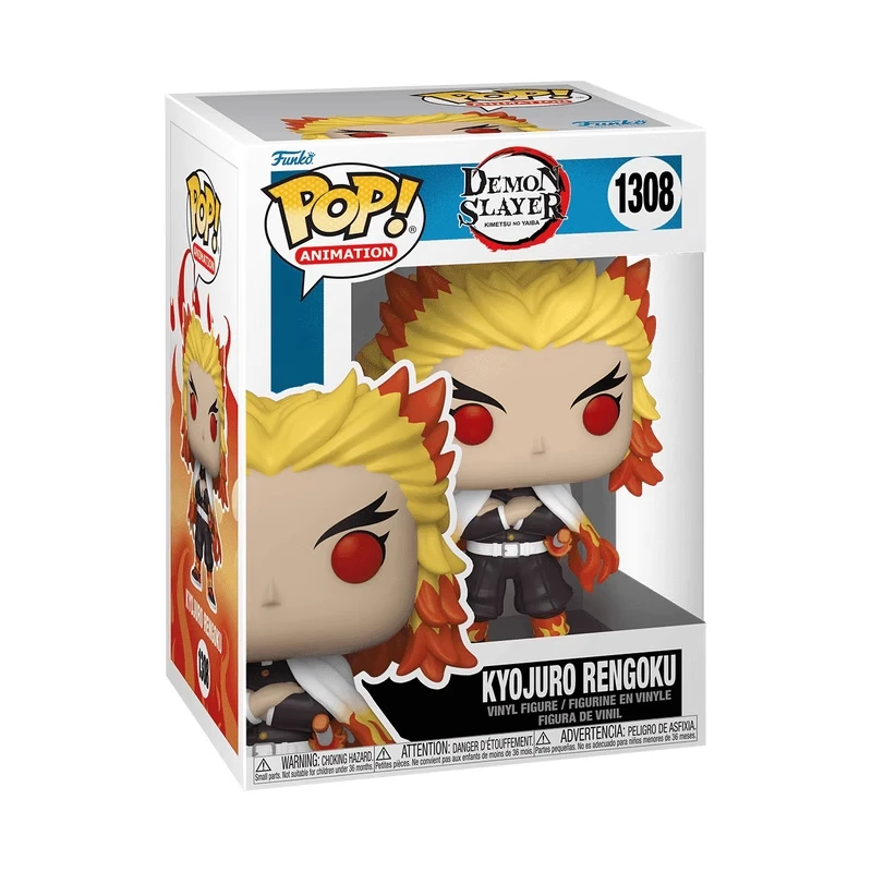 ของแท้ Edition FUNKO POP Demon Slayer: Kyojuro Rengoku อะนิเมะอะนิเมะเดสก์ท็อปตกแต่งเครื่องประดับของเล่นสะสม