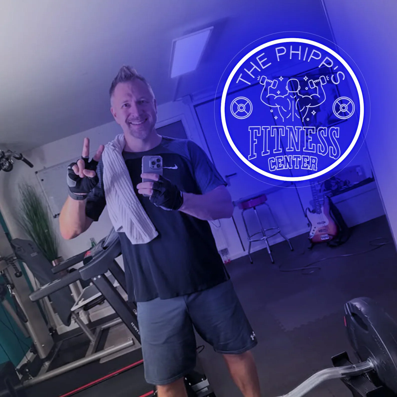 Custom Dumbbell Gym Name Neon - огляд і ціна Home Gym Names