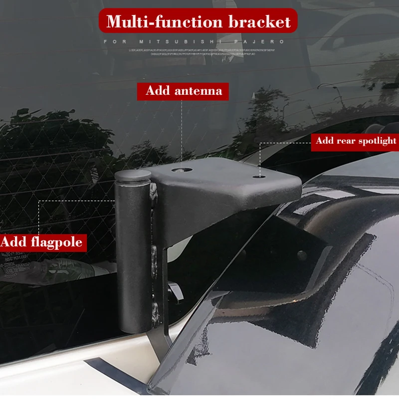 For Mitsubishi Pajero Flagpole Seat Bracket V97/V93/V87 LED Rear Spotlight Modification Pajero Rear Spotlight Bracket Accessorie