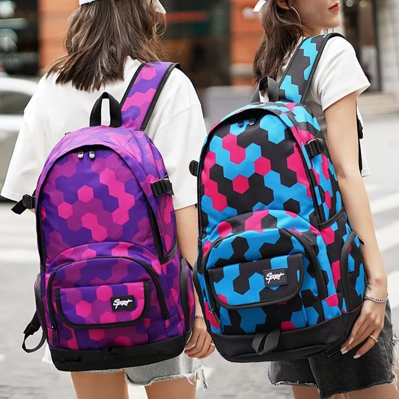

New student backpack, large capacity waterproof travel bag, lightweight and thin backpack for middle-aged and elderly people