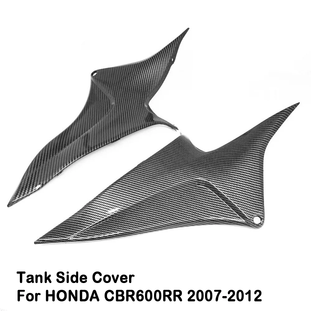 

For HONDA CBR600RR 2007-2012 Carbon Fiber Pattern Motorcycle Fairing Kit Gas Tank Side Knee Cover Panel Spoiler Protector