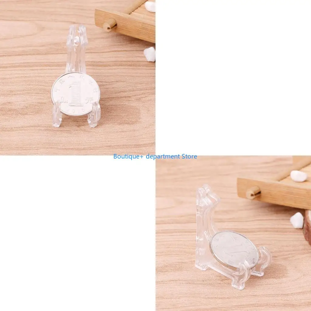 E1PD Plastic Plate Display Holder for Displaying Pictures Photos Frames Coin