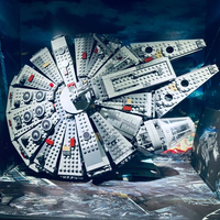 Space Wars Millennium ship Bricks Stars Fighter For Millennium Set Falcon Ship Model Building Blocks Toys For Children1381pcs