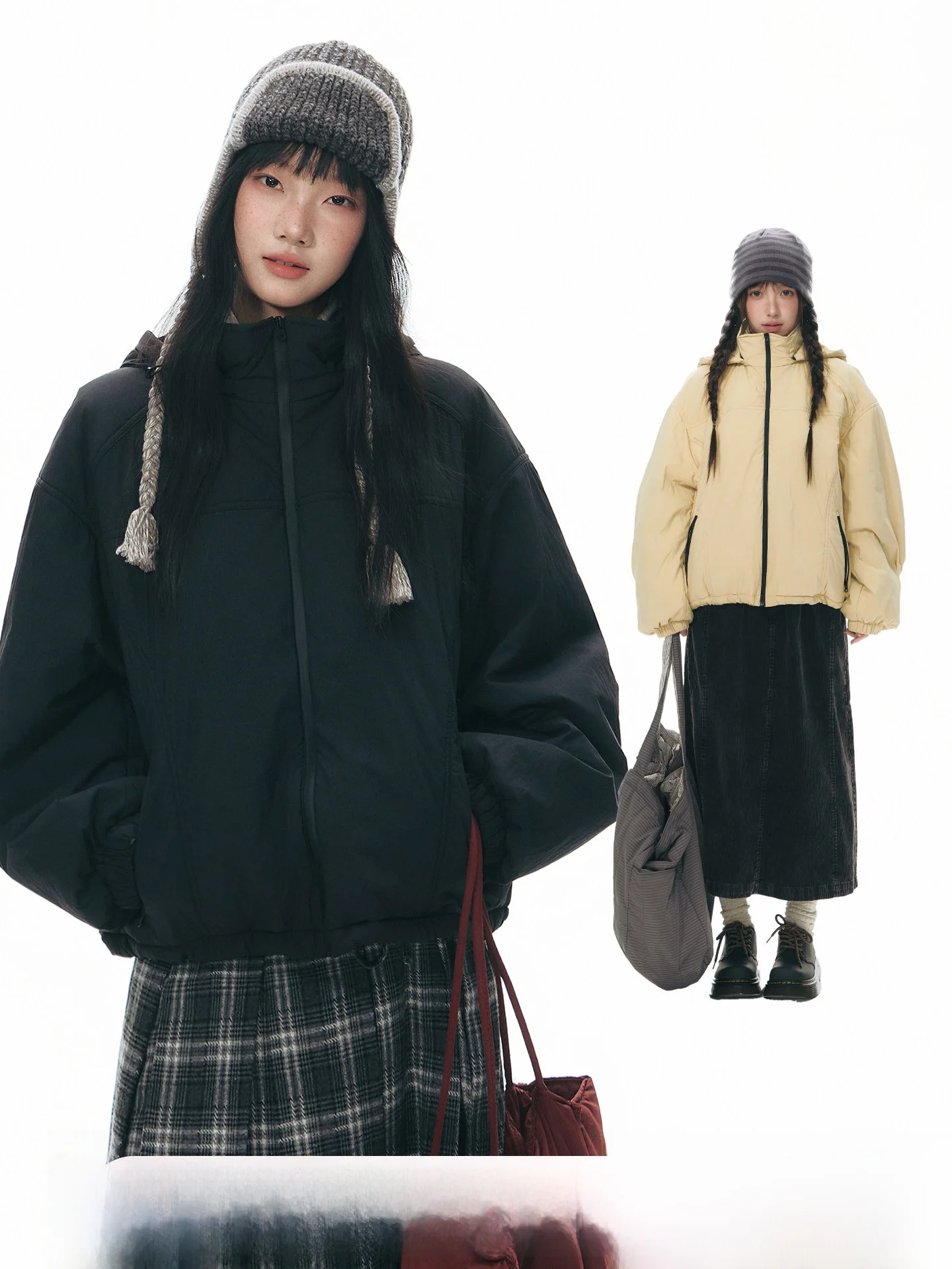 

NAPSNAPS Оригинальная женская хлопковая куртка со съемным капюшоном, новая зимняя модель для активного отдыха, с шапкой, из австралийской шерсти