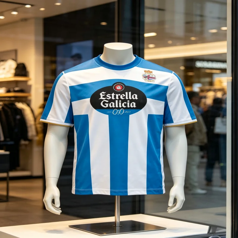 Ropa Deportiva Familiar Personalizada del Deportivo de Coruña 2026, de Secado Rápido, Transpirable, Cómoda y Minimalista para Padres e Hijos