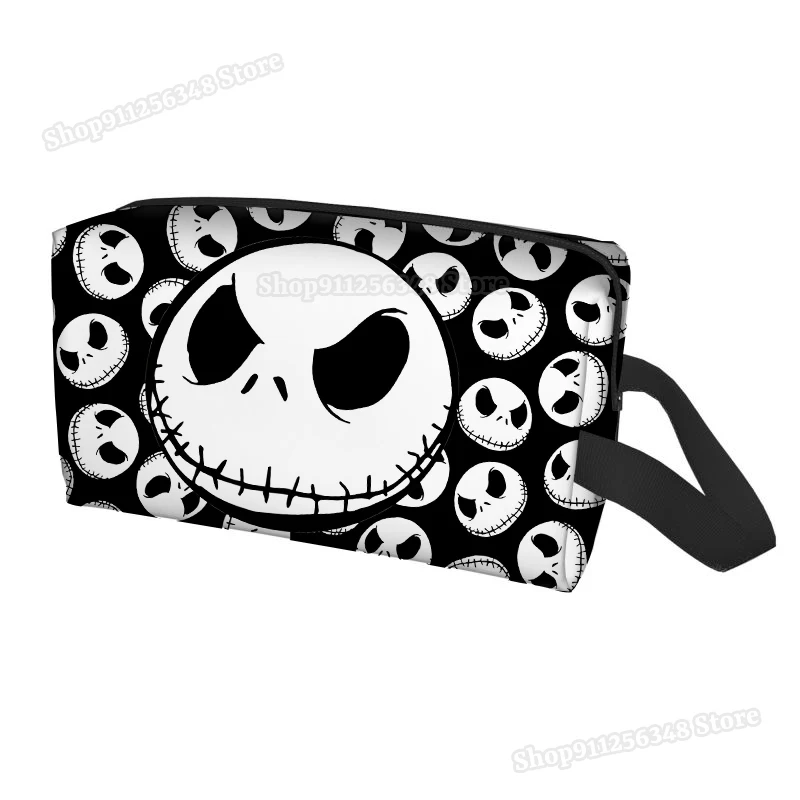 The Nightmare Before Christmas Cosmetic Bag for Girls Jack Skellington Makeup Pouch Portable Organizers Make Up Case Women Gift