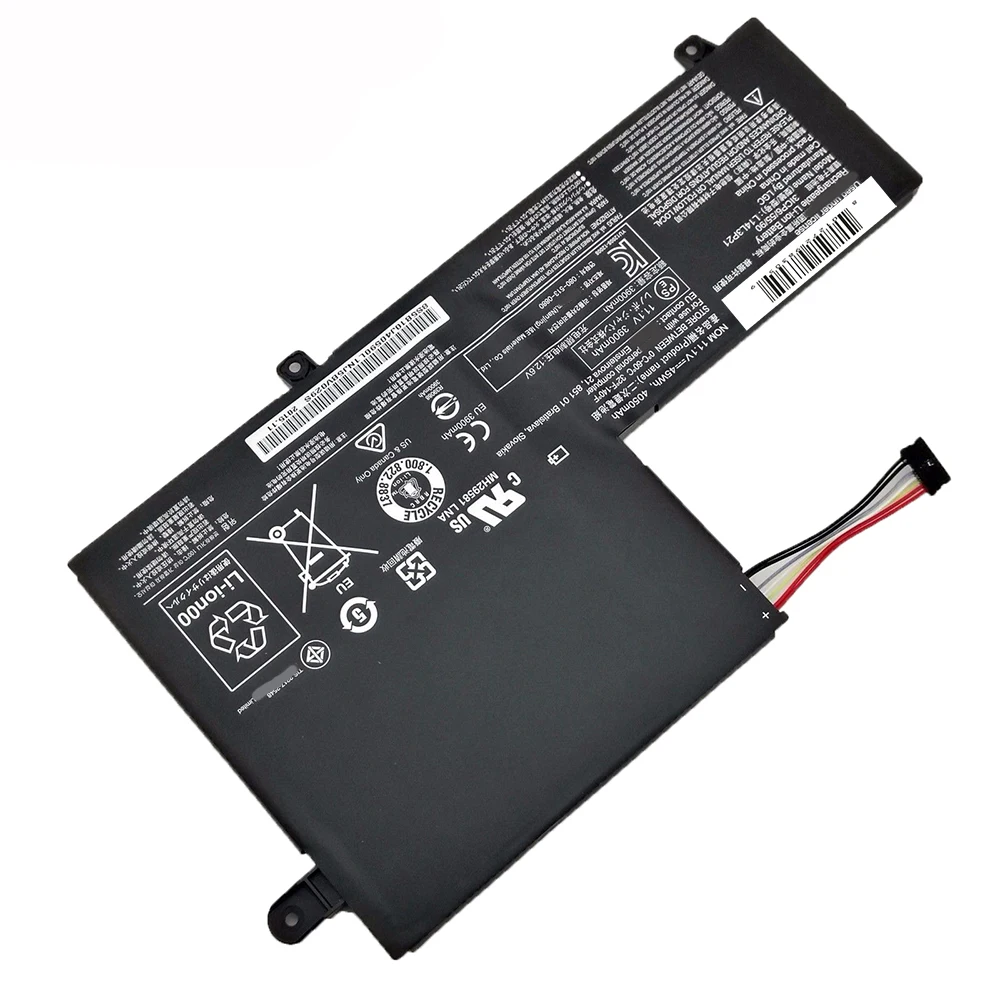 Brand New Original L14L3P21 11.1V 45Wh Laptop Battery for Lenovo Flex 3 4-1470 1480 1580 Edge 2-1580 L14M3P21 L15L3PB0