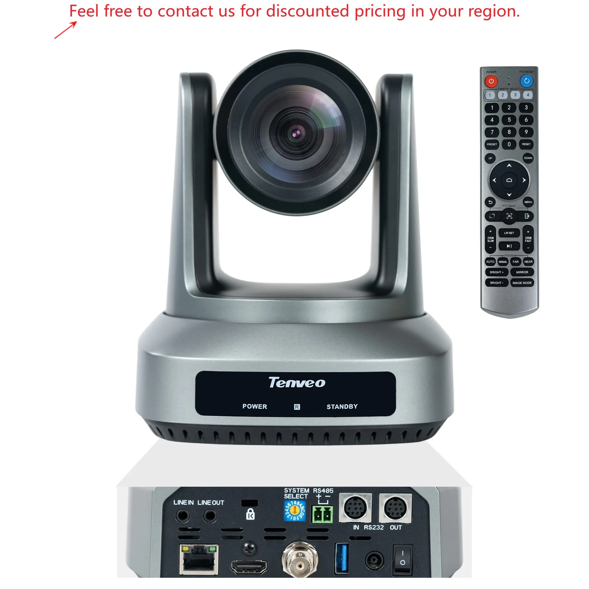 

Tenveo Top Rated UV MAX 30X Zoom PTZ Camera USB/HDMI/SDI POE HD PTZ NDI Video Conference Camera For Big Room