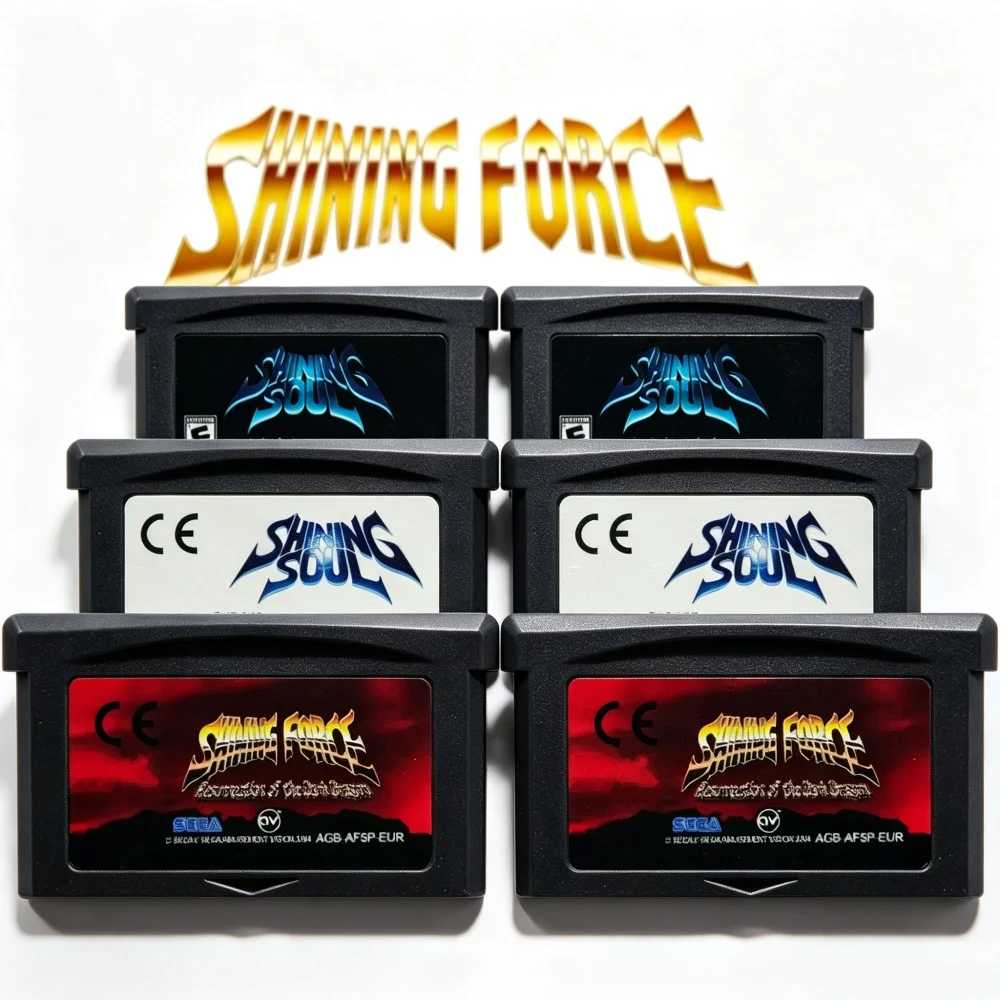 Version EUR/USA Shining Soul / Shining Force Resurrection of The Dark Dragon GBA GBA SP Collection de jeux RPG classiques, cadeau