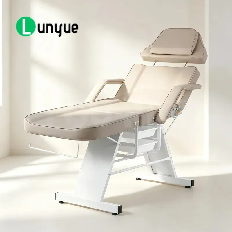 Adjustable Facial Care Bed PVC Leather Multi Functional Massage Bed For Beauty Spa Treatment Comfortable Durable Design