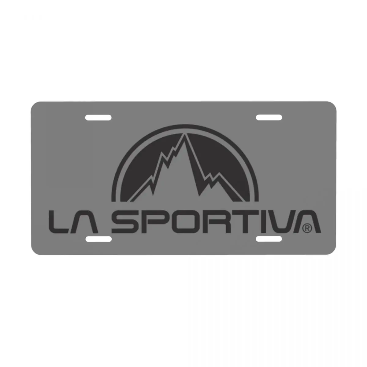 Customized Cool La Sportiva Logo Decorative Metal License Plate Climbing Aluminum Car Front Vanity Tag 6x12 Inch