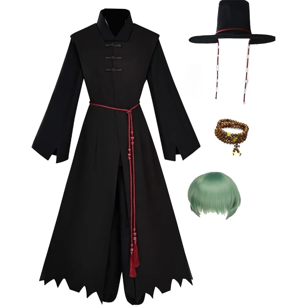 

4 шт., KPop, охотники на демонов, Saja, карнавальный костюм для мальчиков, аниме, униформа, Хэллоуин, карнавал, вечеринка, Рождественская одежда для ролевых игр, одежда