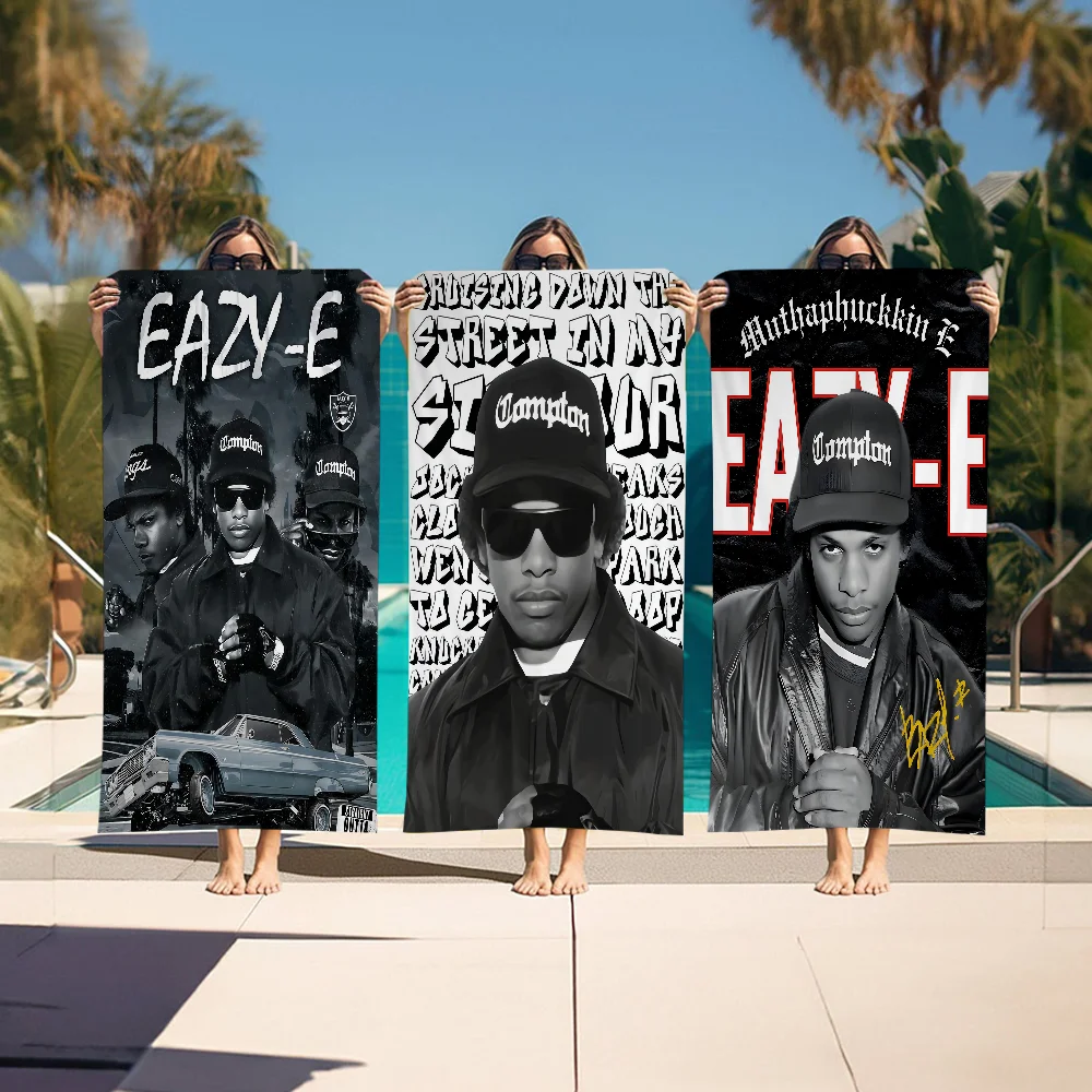 

Hip Hop Music Stars Ice Cube Eazy-E Beach Towel Personalized Bath Pool Vacation Gift Picnic Party Gift