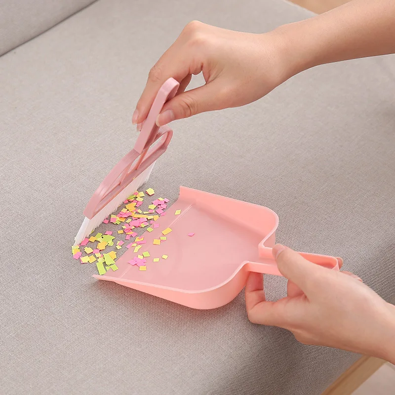 Mini Cleaning Brush Small Broom Dustpans Set Desktop Sweeper Garbage Cleaning Shovel Table Household Cleaning Tools