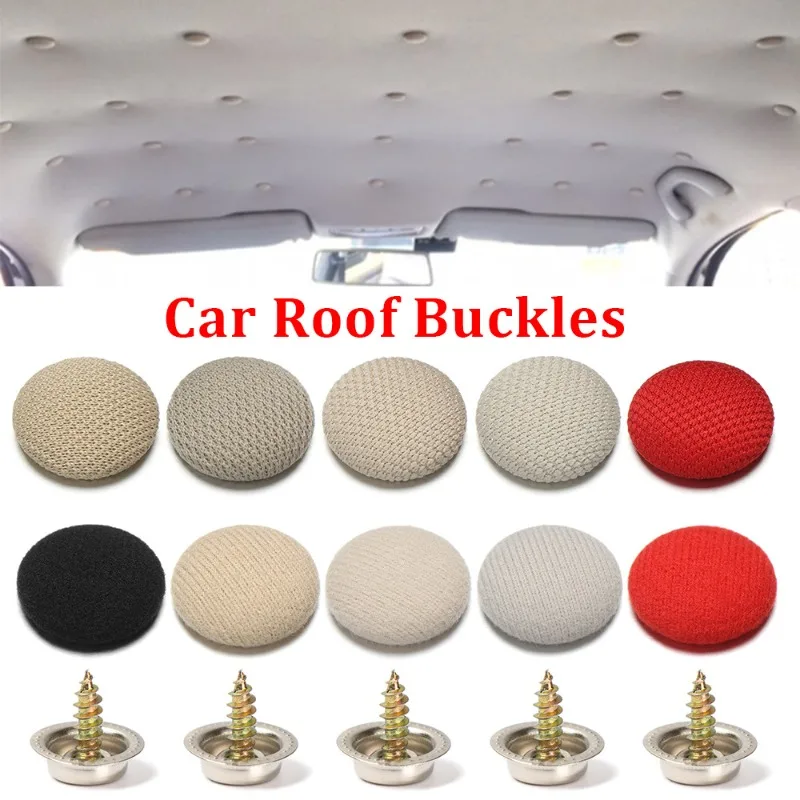 Car Roof Cloth Fixing Buckle Snap Rivets Retainer Roof Cloth Off Fixed Screw Fastener Clips Car Trucks Motorcycles Accessories