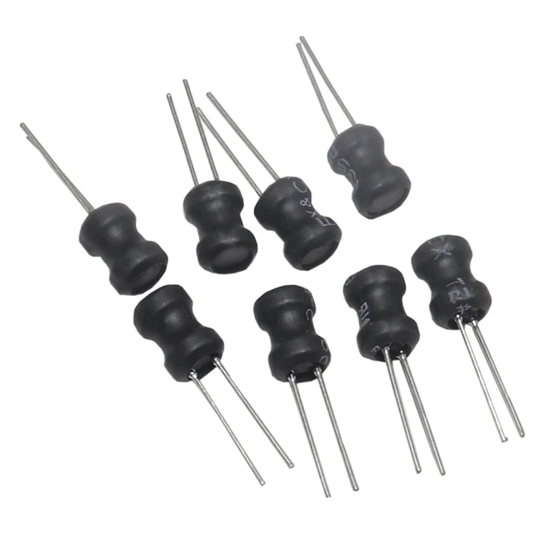 【30PCS】0608 I-shape Power Inductor Inductance Copper Coil 1UH 2.2 3.3 4.7 6.8 10UH 100 220 330 470 680UH 1MH 2.2 3.3 4.7 10MH