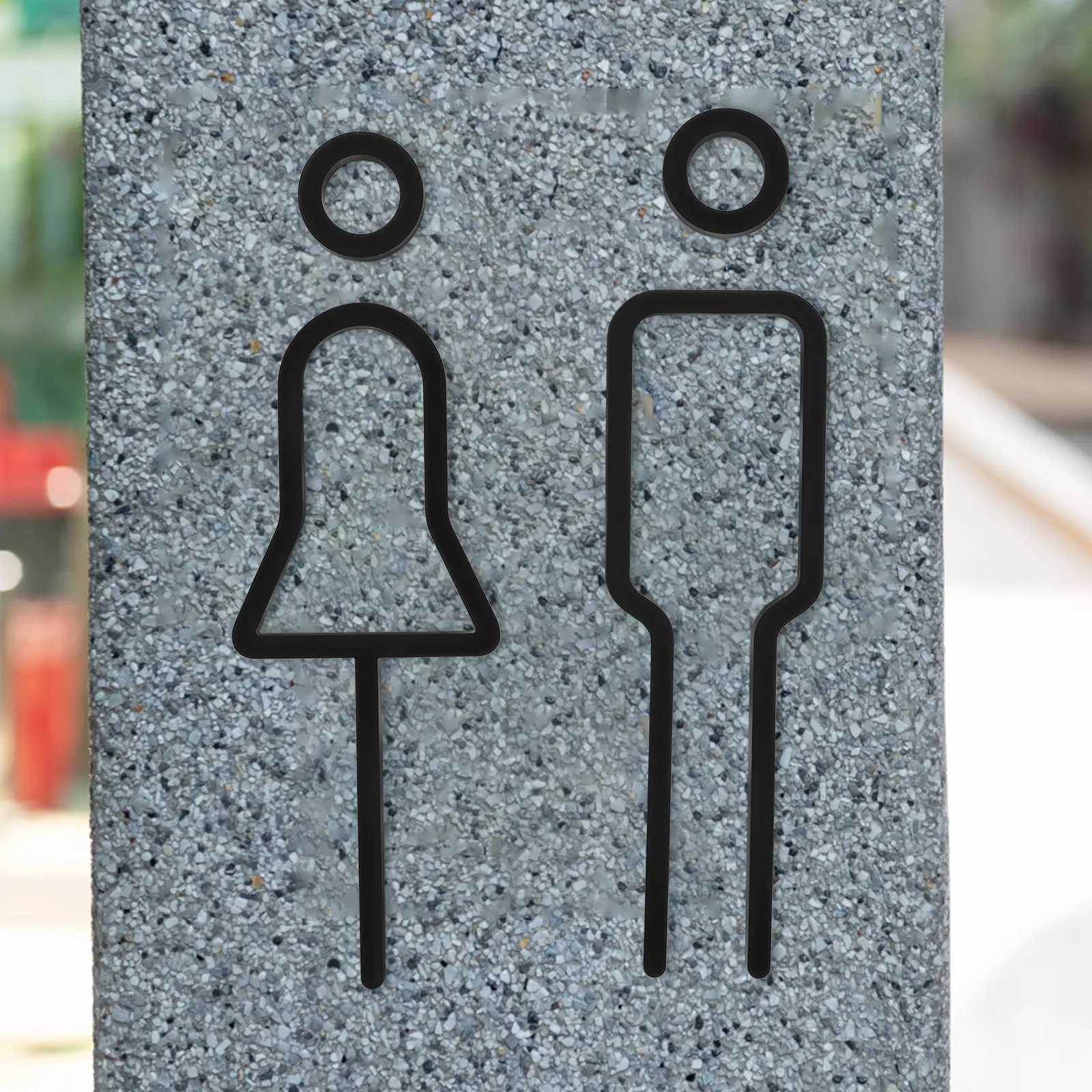 

Набор из 1 акриловых табличек для туалета: мужской и женский, для кофейни, отеля, торгового центра