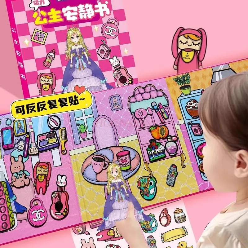 

1 книга, новинка 2025 года, отдельно стоящая бумажная книга для тела, магнитный клей, сильный магнитный клей для девочек и детей, ручная работа