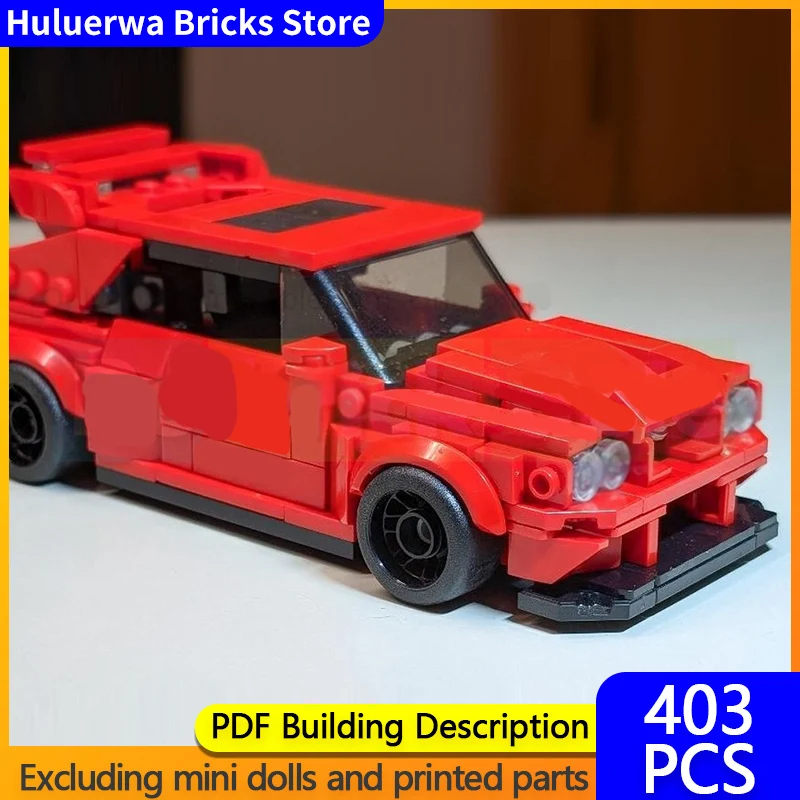 

Модель скоростного гоночного автомобиля MOC, строительные кирпичи UE4 RTX, внедорожник, модульная технология, подарки, праздник, сборка, детские игрушки, костюм