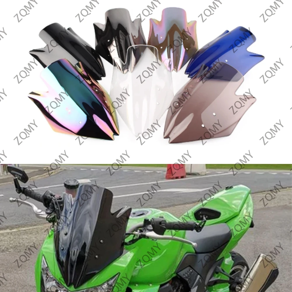 Motorcycle ABS Plastic Windshield Windproof Windscreen For Kawasaki Z1000 2007 2008 2009 / Z 1000 07 08 09