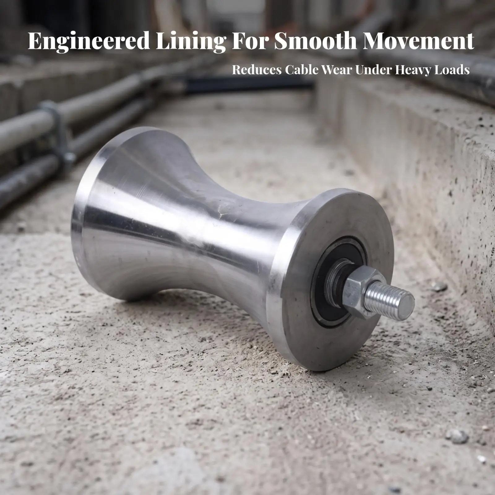 Heavy Load Bearing Pulley for Steel Wire Rope Lifting Construction Cable Management with Hook Block