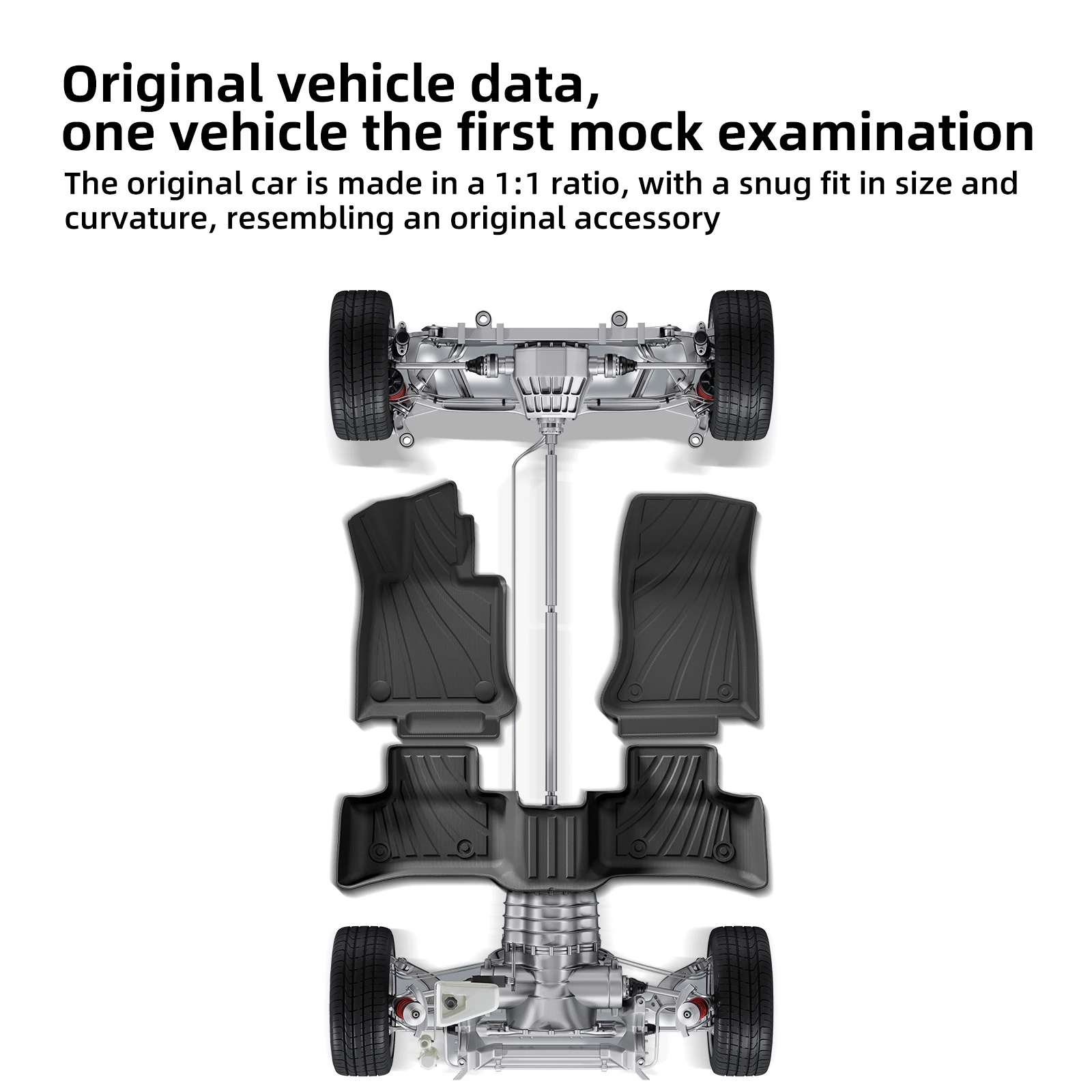 Left Drive for Benz GLC SUV 2023-2026 (Not for Coupe & PHEV (350e)) 5seat TPE 3D Car Floor Mats Trunk Pad Accessoreis