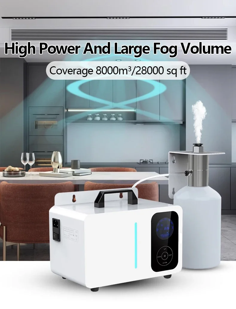 NAMSTE Smart App Control Hotel Collection Diffuser Machine HVAC Split Essential Oil Diffuser Coverage Up To 28800 Sq. Ft/8000m³