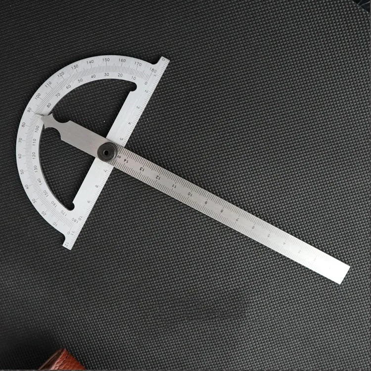

Protractor underline straight line mark ruler rotate locked Length marking line Any Angle long carbon steel high precision