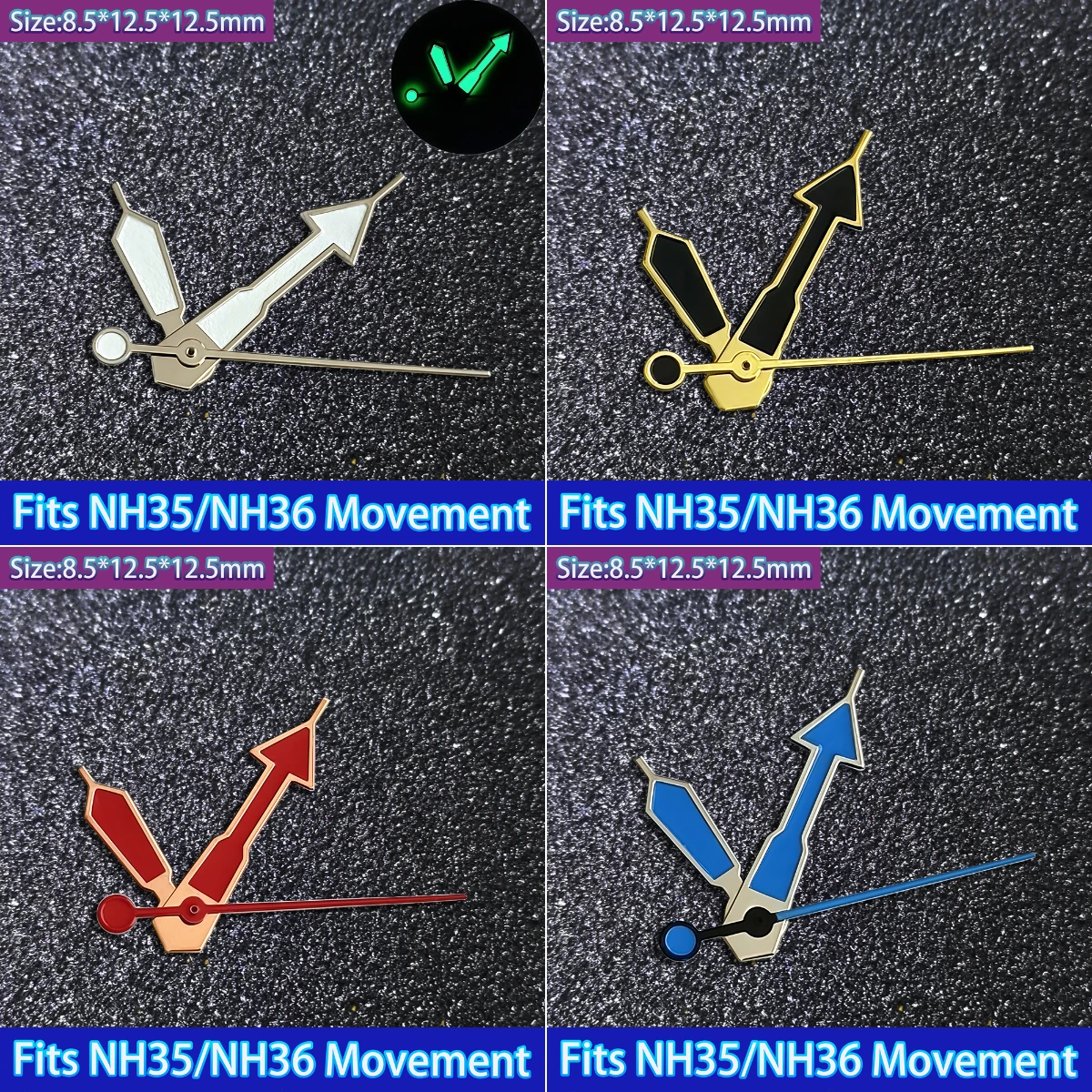High Quality NH35 Hands Pointer Green Luminous Suitable For NH35 NH36 Movement Men's Watch accessories maintenance tools