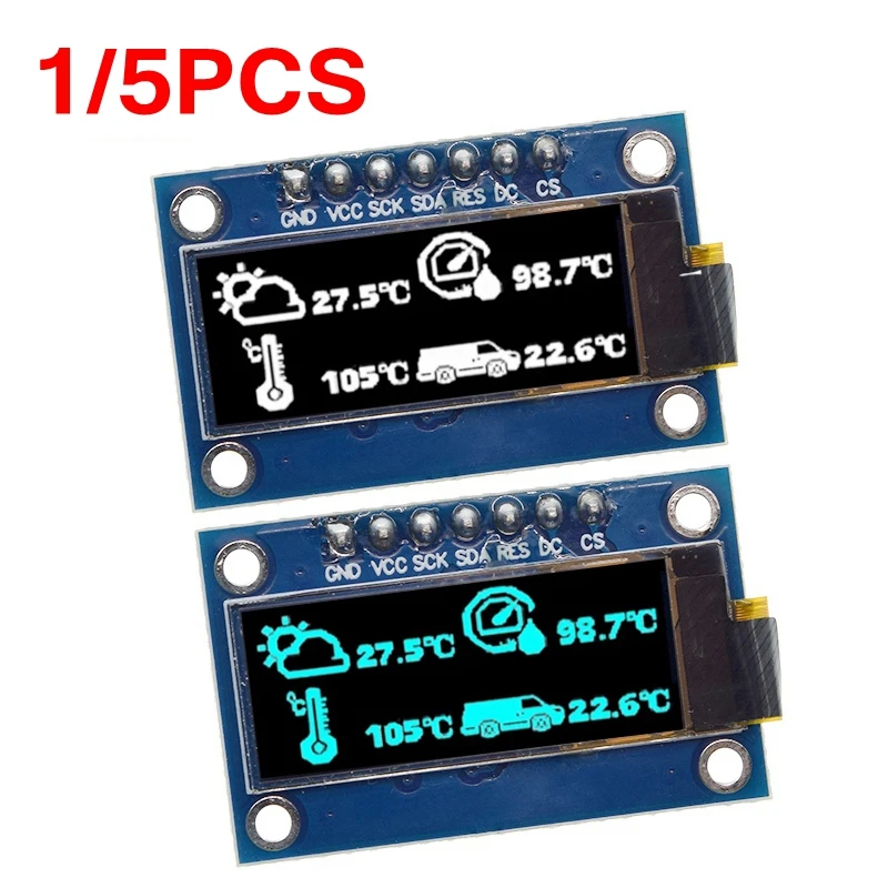 

SSD1306 7PIN 0,91 дюйма 128x32 SPI OLED-модуль 0,91 "OLED-дисплей модуль белый синий OLED-экран плата для Arduino