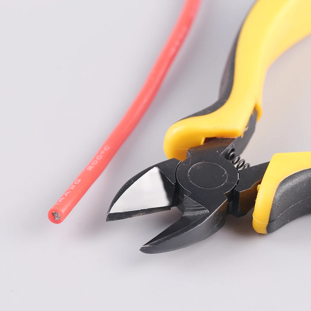 Mini Plier Cable Cutter Cutting Nippers Pliers Diagonal Mini Tool Pliers Tweezers Clamps Multi-purpose Tool Yellow Black