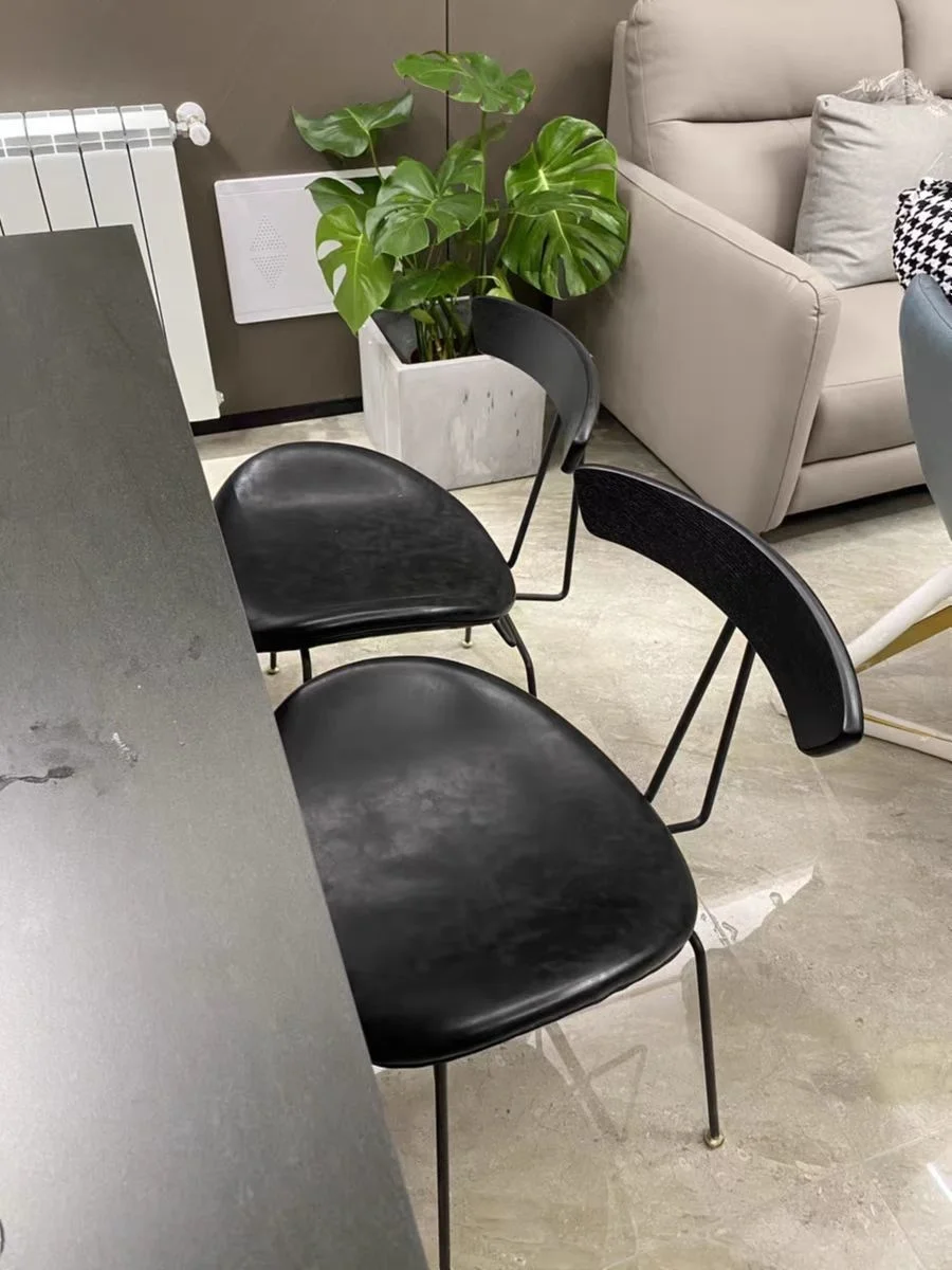 Creative Wrought Iron Dressing Chair for Bedroom Lounge Chairs Sillas De Comedor Furniture Стулья Для Nordic Retro Dining Chair