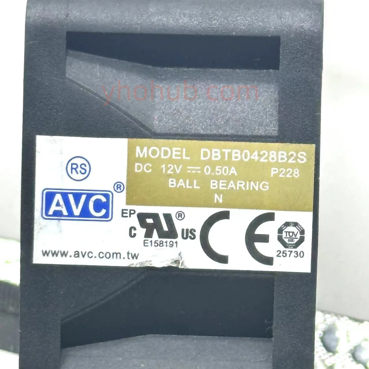 AVC DBTB0428B2S DC 12VV 0,50a 40x40x28mm 4-przewodowy wentylator chłodzący serwer