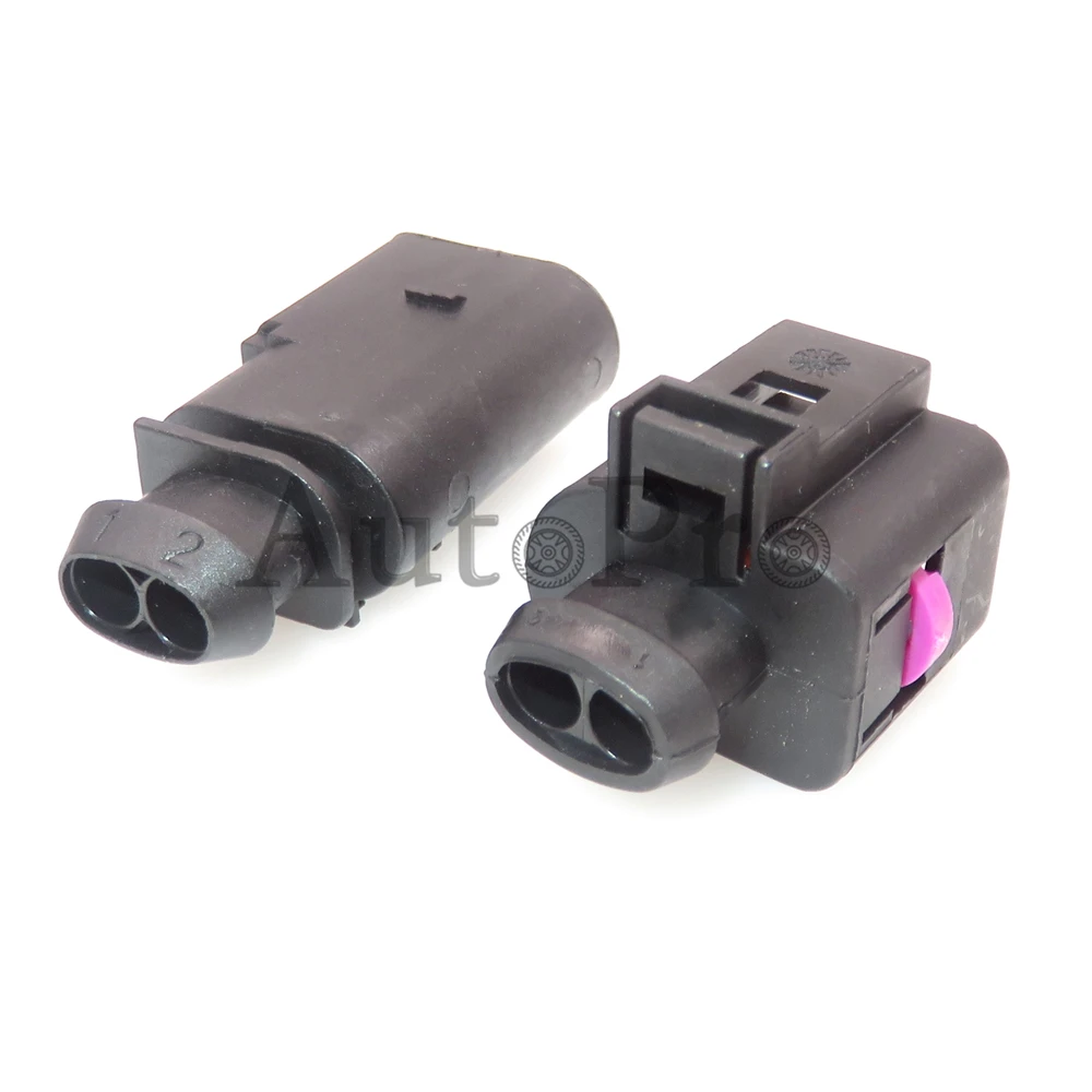 1 Set 2 Hole 1J0973722 8D0973822 1717692-1 AC Assembly Car Fog Light Cable Plug Auto Water Jet Motor Wire Socket For VW Audi