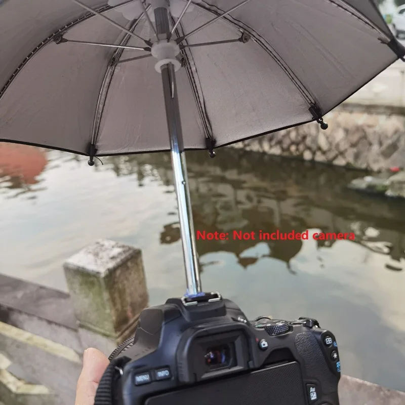 Hot Shoe Interface Camera Umbrella Sunshade Rainy Holder Umbrella Camera Rain Cover Protection Photography Accessory For Cameras