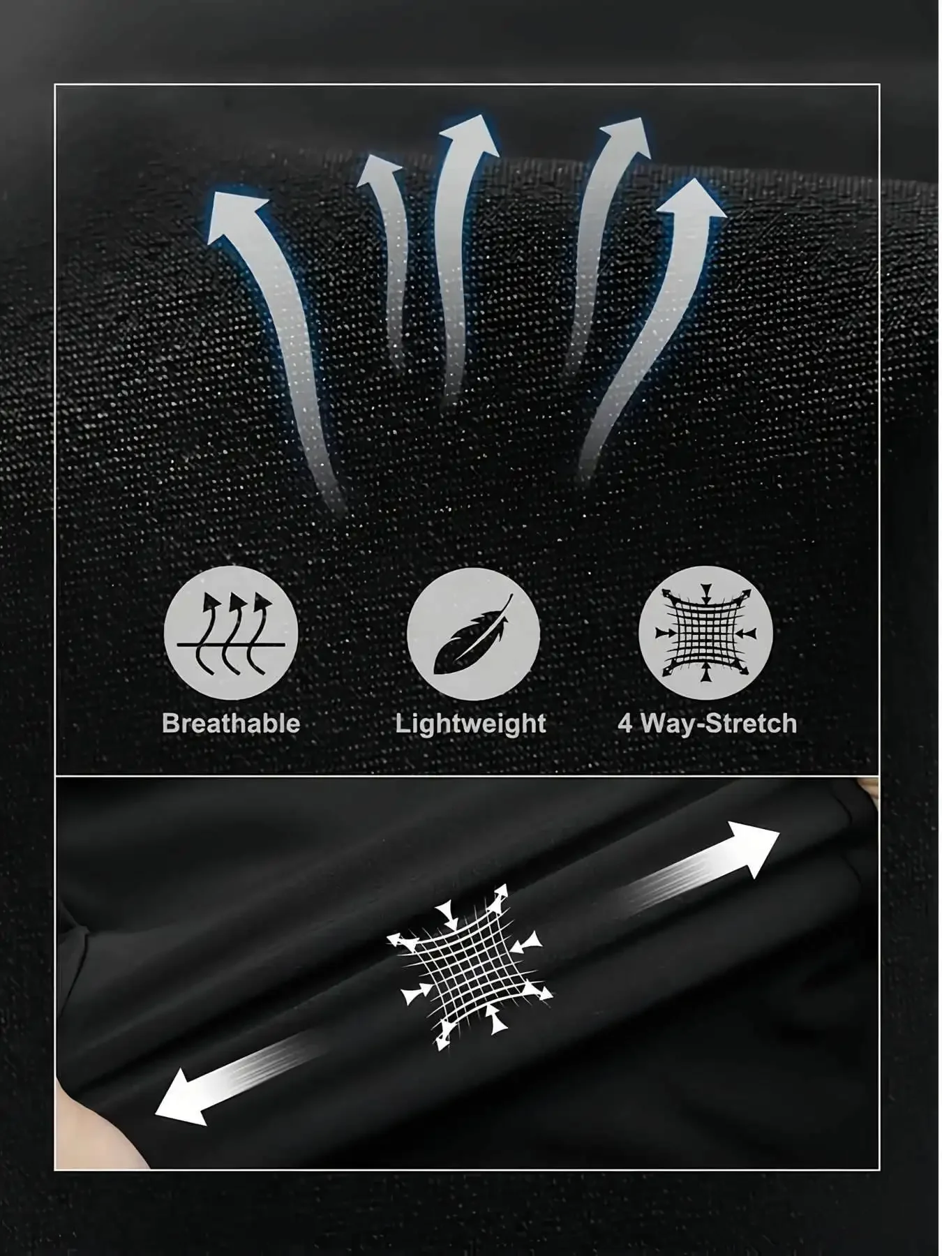 تي شيرت مضحك للجنسين 100% بوليستر، صورة خلفية سوداء صلبة، قميص علوي بأكمام قصيرة يسمح بالتهوية، تي شيرت برقبة دائرية #4