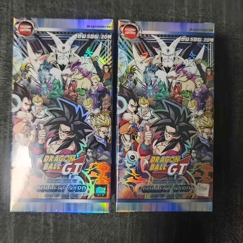 Dragon Ball GT Segunda Edición: Set de Caja de Cartas Coleccionables con Personajes de Anime como Super Saiyan 4 Goku y Dragones Malvados