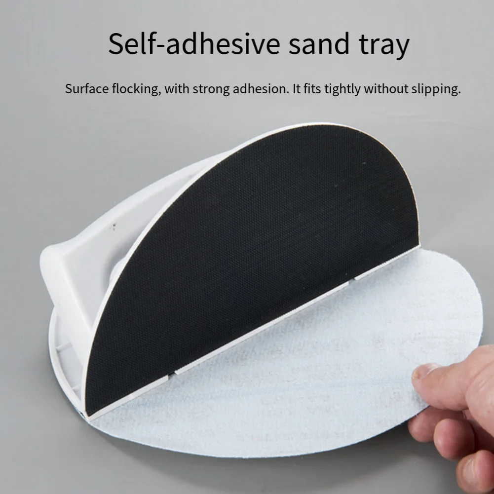 1PCS Half Round Sandpaper Sander Right Angle Half Round Angle Grinding Tool For Wall Cleaning Sanding Tools Sandpaper