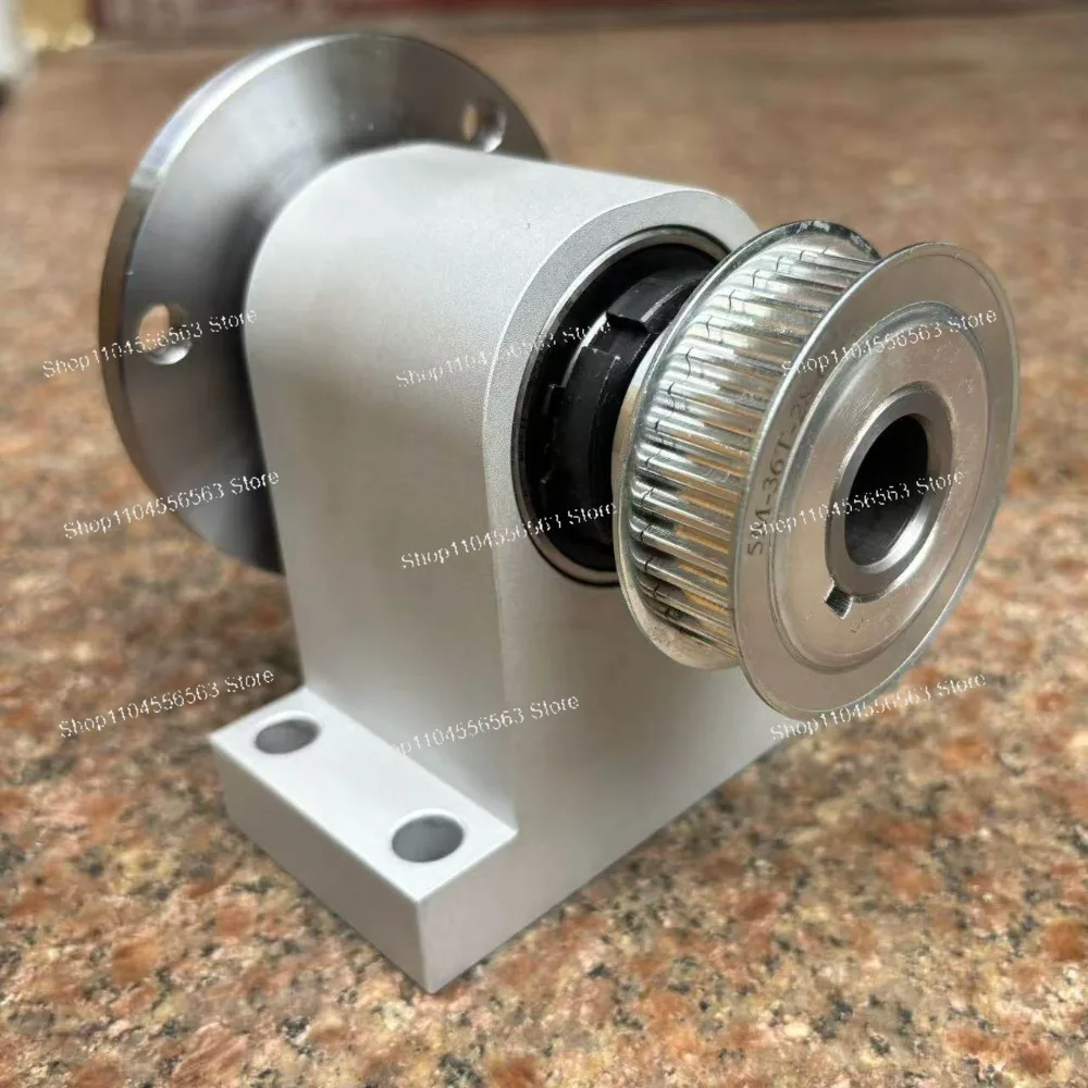 Lathe spindle high-strength lathe bedside assembly with flange high-precision integrated spindle assembly