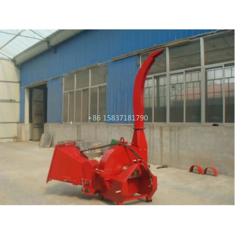 China Powerful PTO Wood Chipper Shredder Widely Using Tractor Rear Mounted Hydraulic Wood Chipper Crusher Machine for Mexico