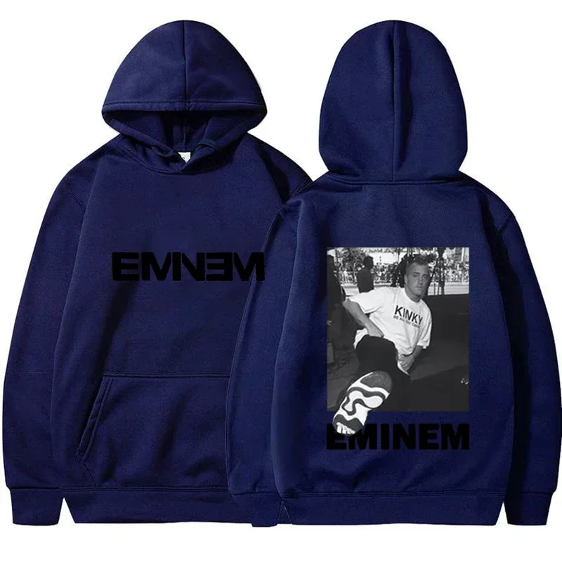 Music Eminem Rapper Album Hoodie Concert Fan Gift Graphic Print Sweatshirts Retro Fashion Hip Hop Street