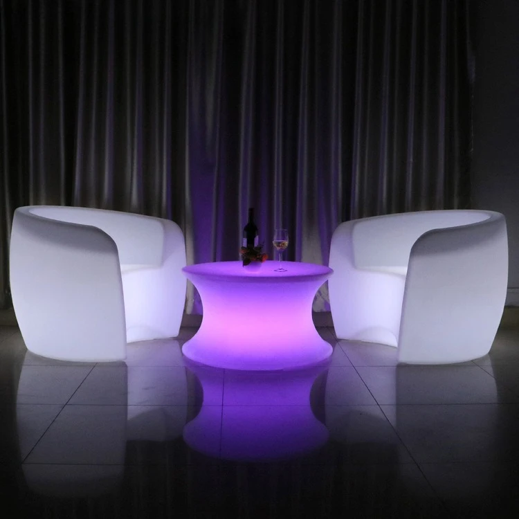 LED luminous curved sofa ktv bar creative colorful sofa