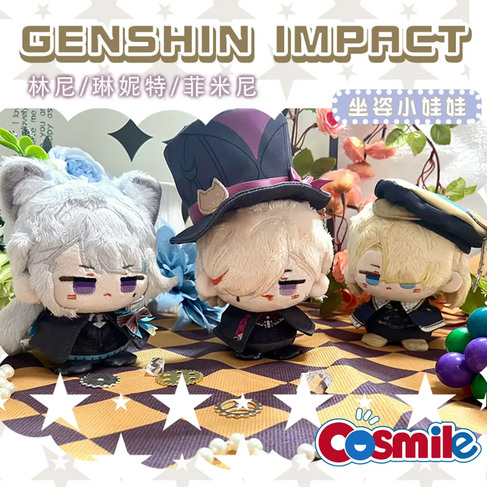 

Cosmile Anime Genshin Impact Lyney Freminet Lynette Kaedehara Kazuha Baizhu Plush Keychain 10cm Doll Toy Cute Cosplay C KM