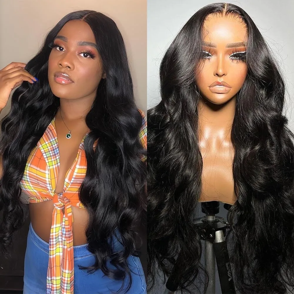 

200% Плотность 13x4 Объемная волна Hd Прозрачный парик фронта шнурка Человеческие волосы 40 дюймов 13x6 Парик фронтальной части шнурка Предварительно выщипанный для чернокожих женщин