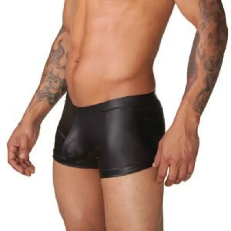 

Men Erotic Underwear Mens Leather Boxer Shorts