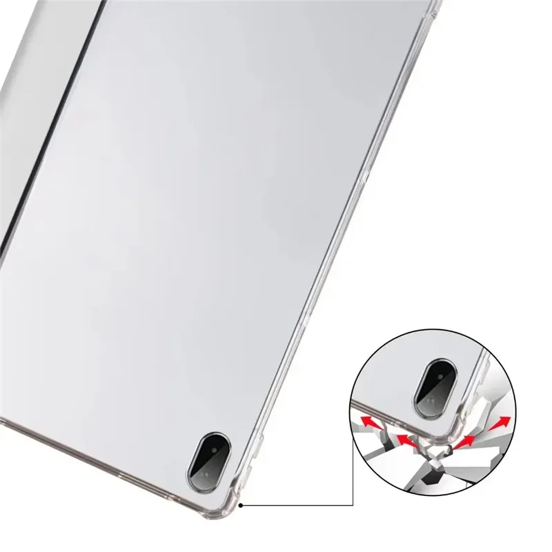 레드미 패드 2 프로 12.1 케이스 펜 홀더 포함 삼중 접이식 소프트 백 스탠드 태블릿 케이스 샤오미 레드미 패드 2 프로 케이스 12.1인치