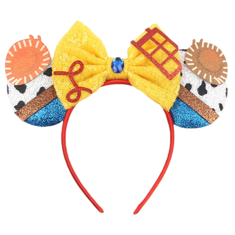 HEROCROSS Cute Mouse Headband Pixar Toy Story Hair Accessories Women Woody Buzz Lightyear Headbands for Girl Ears Alien Headband - view 6