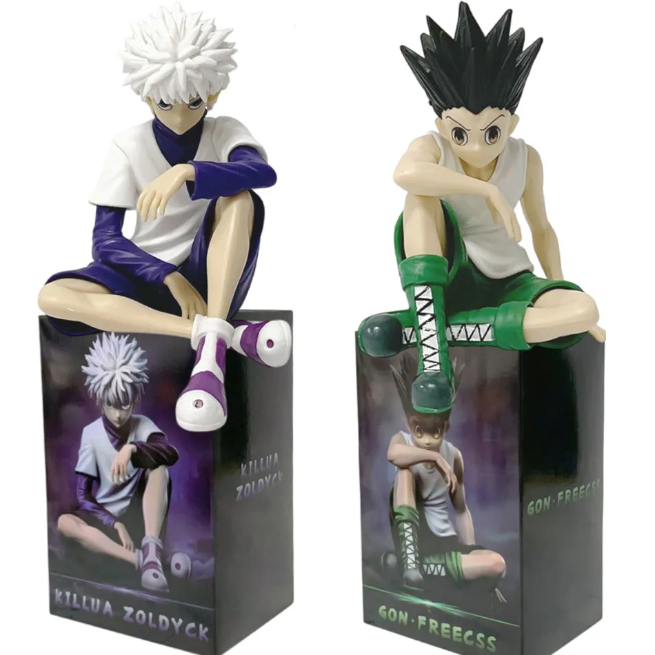 Heißer Anime Full Time Hunter Charakter Sitzende Pose Qiben Sitzende Pose Xiaojie Desktop-Ornament Trendiges PVC-Modell Spielzeug Geschenke