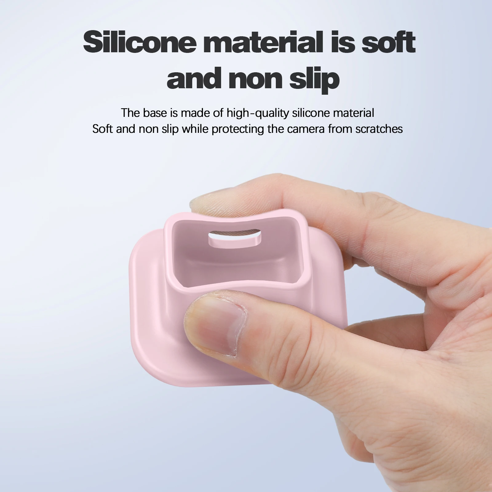 High-Quality Liquid Silicone Anti Slip Base Stand For DJI Pocket 4/3 Food Grade Liquid Silicone With Charging Port Cutout