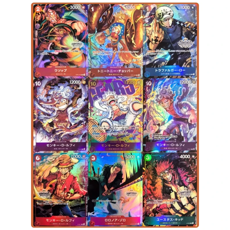 

ONE PIECE Diy Opcg Homemade Card Anime Characters Roronoa Zoro Monkey D Luffy Collectible card toy Christmas birthday gift